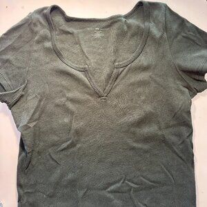 Brandy Melville Green T-shirt O/S